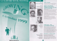 Guildford Book Festival October 1999 double