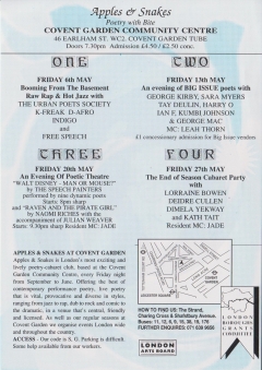 Apples & Snakes Coven Garden Fri 20 May 001