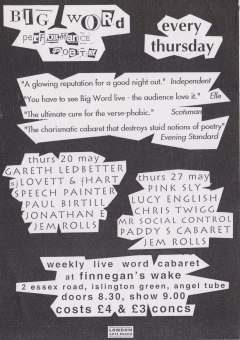 Big Word Finnegans Wake Islington 001