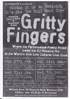Gritty Fingers Walpole Arms Woolwich