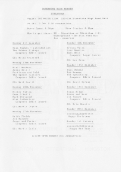 Screaming Blur Murder Streatham Mon 13 Nov 001