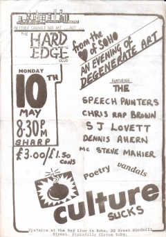 Hard Edge Club Red Lion Soho 10 May
