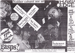 Hard Edge Club Red Lion Soho Mon 11 March 91